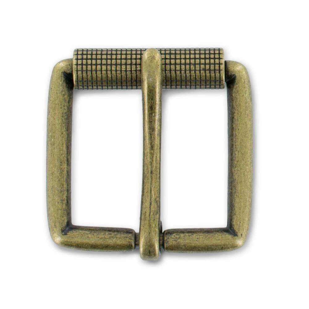 1.5" Antique Brass #5 Roller Buckle