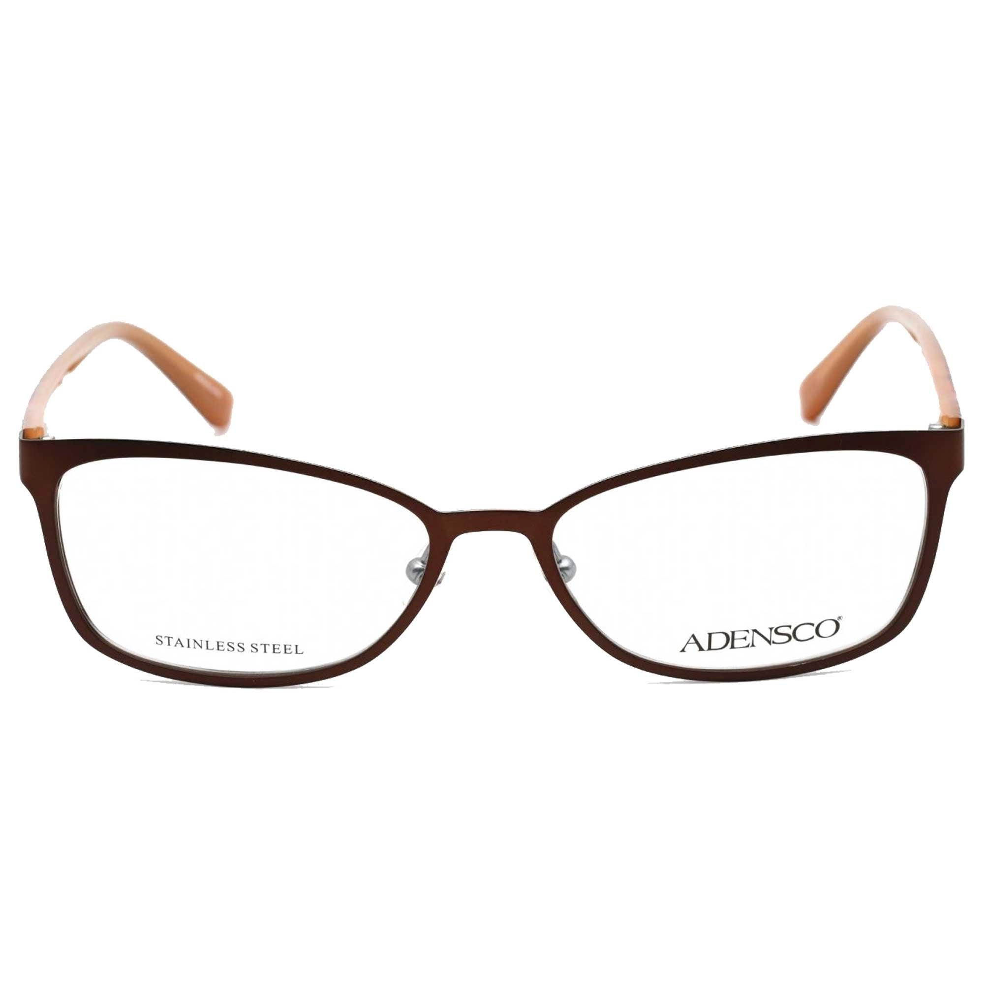 Adensco Women's Eyeglasses - Light Brown Plastic Frame Clear Lens | AD 222 0TUI 00
