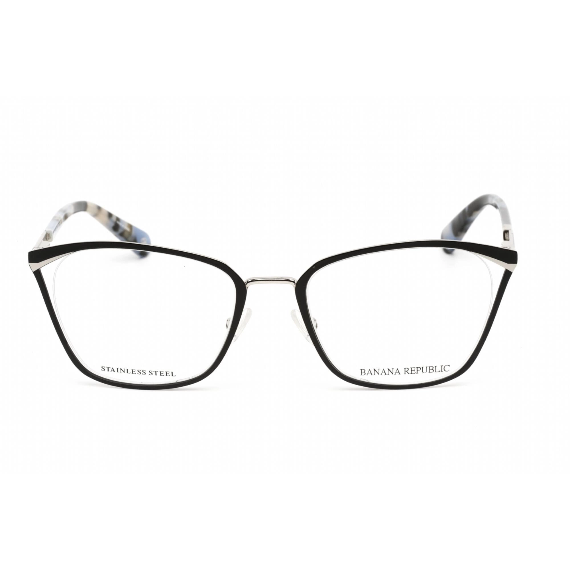 Banana Republic Women's Eyeglasses - Black Ruthenium Frame Clear Lens | LEELA 0284