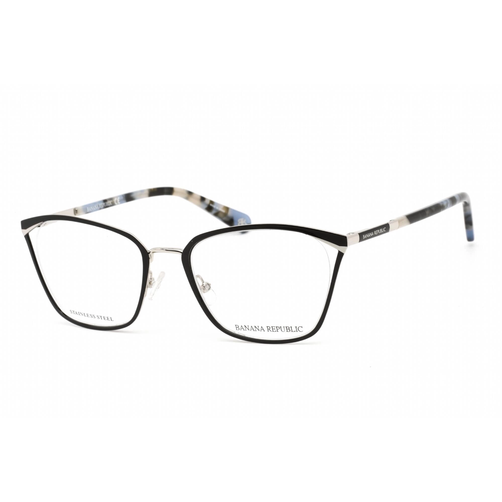Banana Republic Women's Eyeglasses - Black Ruthenium Frame Clear Lens | LEELA 0284