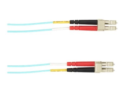 Black Box - Patch cable - LC multi-mode (M) to LC multi-mode (M) - 1 m - fiber optic - 50 / 125 micron - aqua FOCMR10-001M-LCLC-AQ