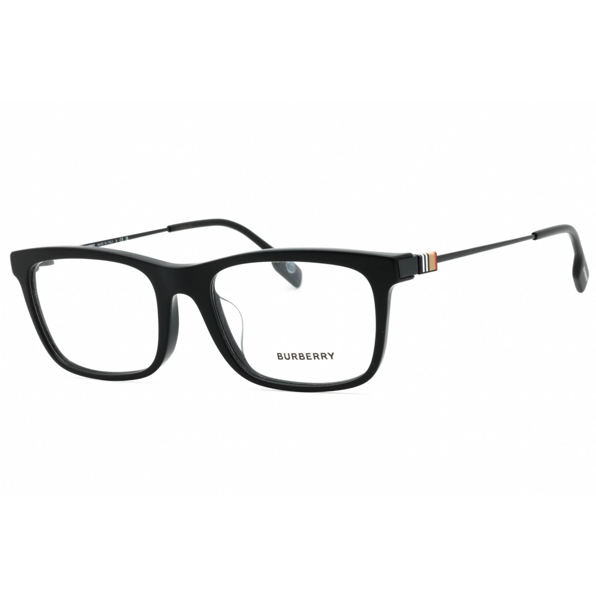 Burberry Men's Eyeglasses - Black Plastic Full Rim Rectangular Frame | 0BE2384F 3464