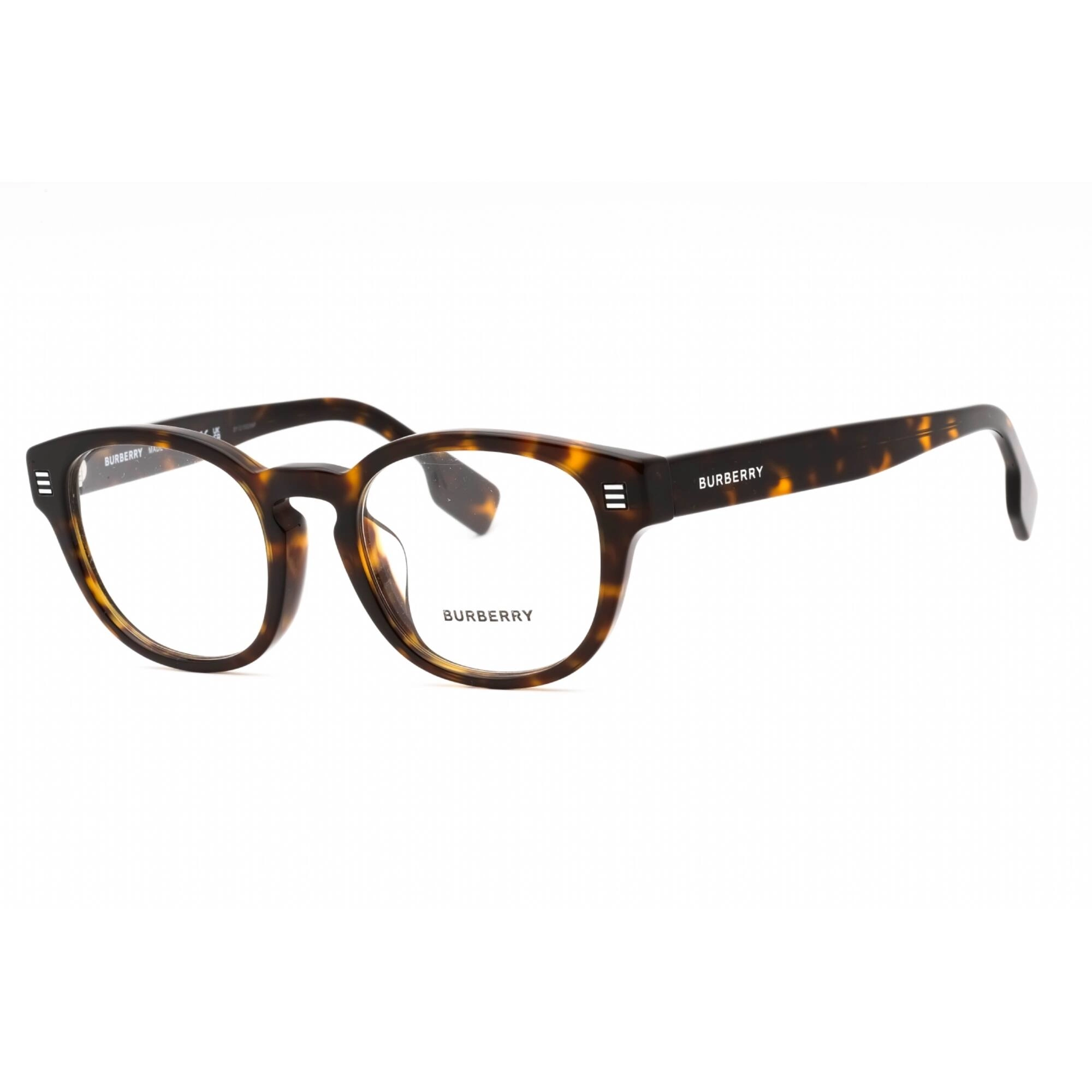 Burberry Men's Eyeglasses - Dark Havana Plastic Full Rim Oval Frame | 0BE2382D 3002