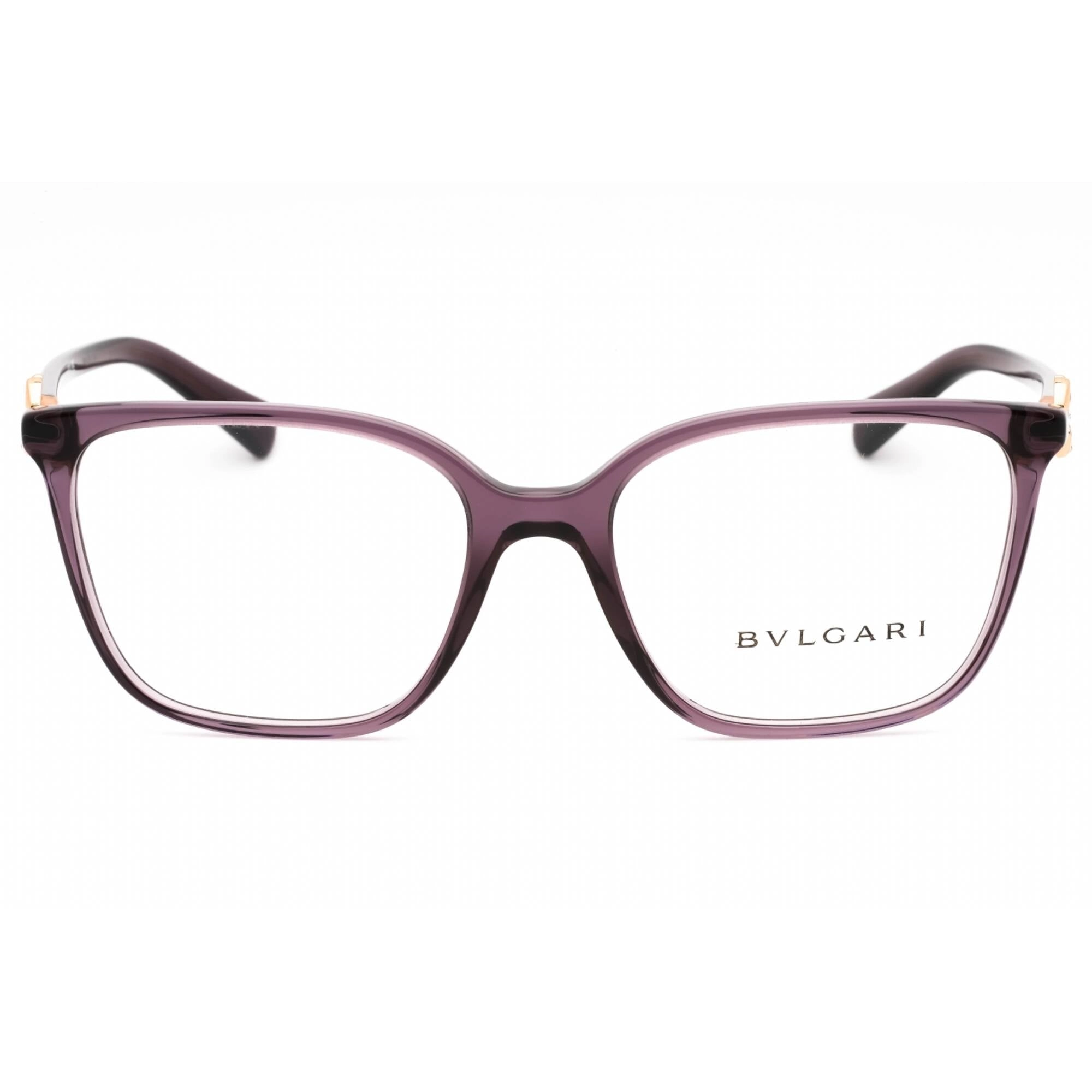 Bvlgari Women's Eyeglasses - Transparent Amethyst Plastic Cat Eye | 0BV4197B 5514