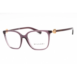 Bvlgari Women's Eyeglasses - Transparent Amethyst Plastic Cat Eye | 0BV4197B 5514