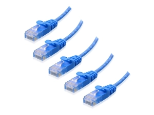 Cable Matters - Patch cable - RJ-45 (M) to RJ-45 (M) - 5 ft - 0.1 in - UTP - CAT 6 - molded, snagless, Gigabit Ethernet support 160019-BLU-5X5