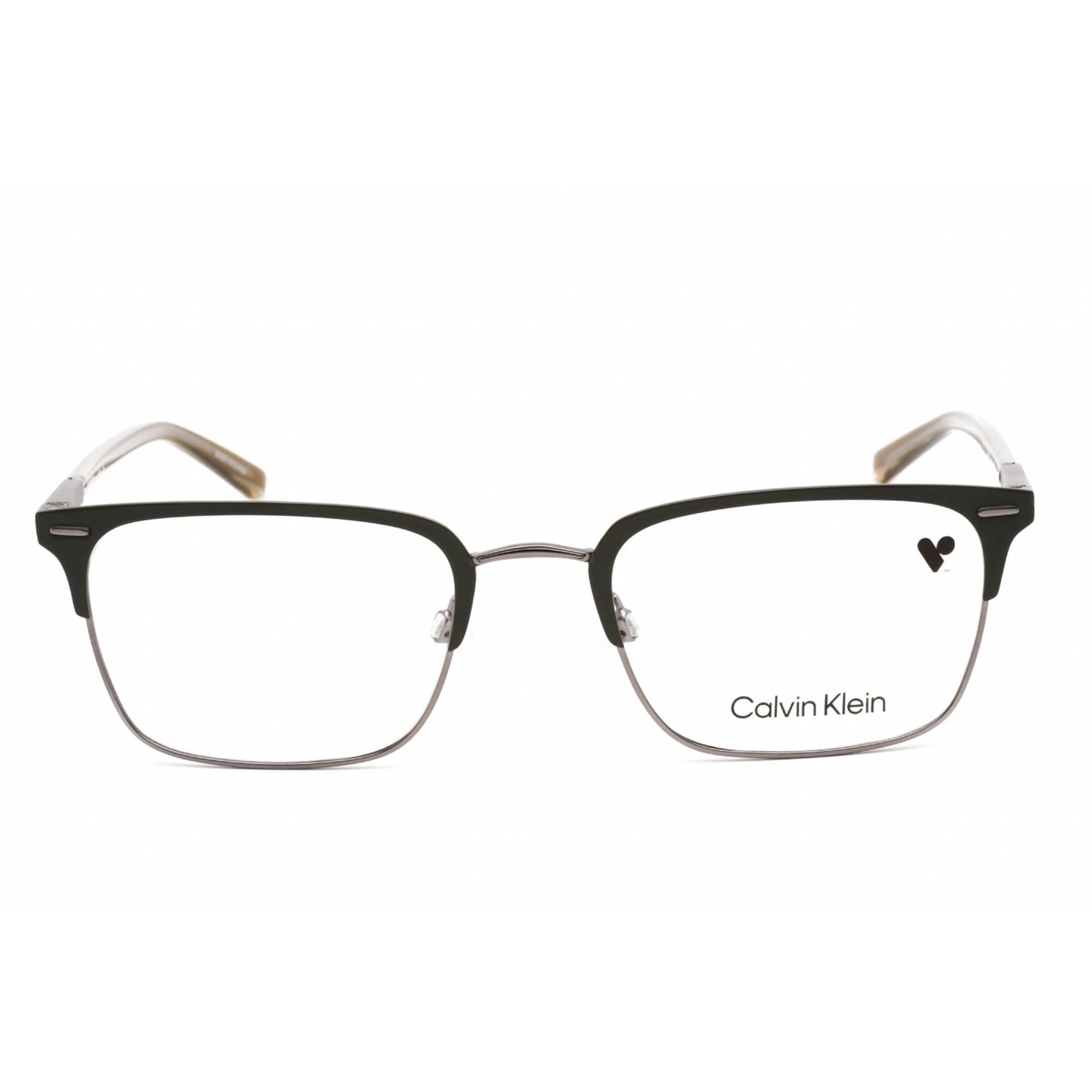 Calvin Klein Men's Eyeglasses - Rectangular Satin Cargo Plastic Frame | CK21302 310