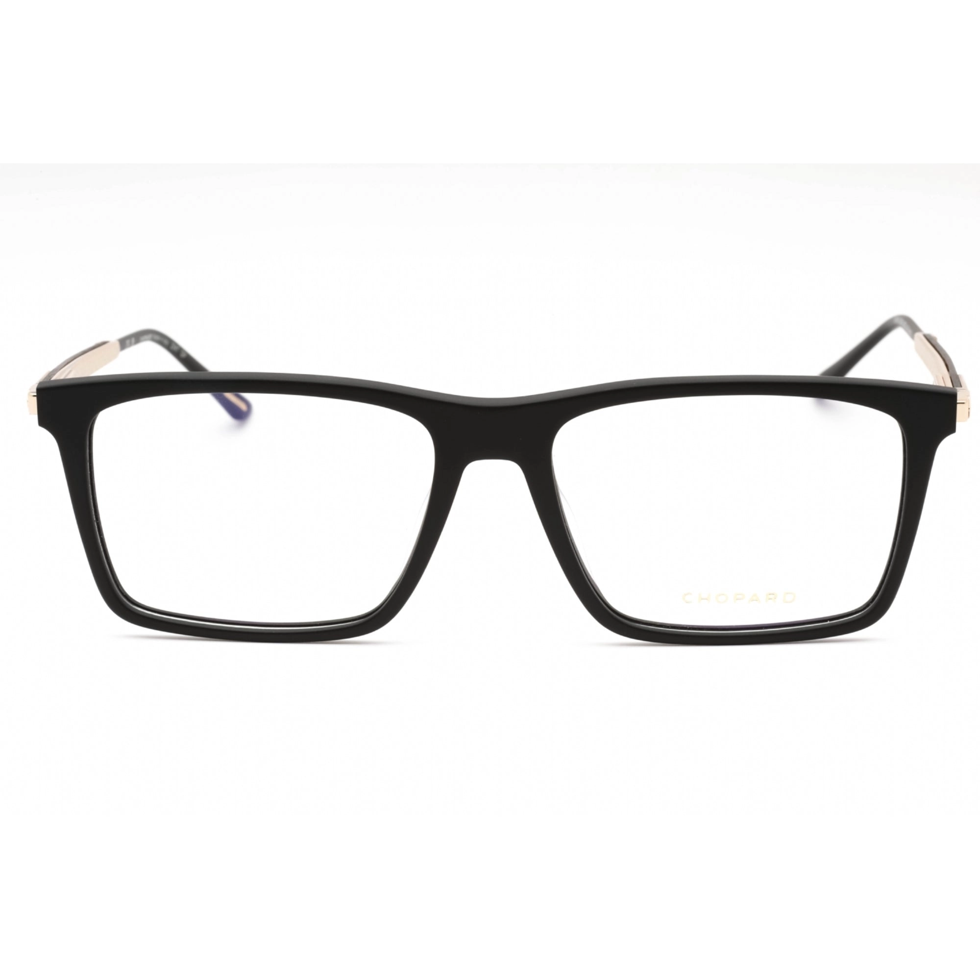 Chopard Men's Eyeglasses - Matte Black Plastic Rectangular Full Rim | VCH343 0703