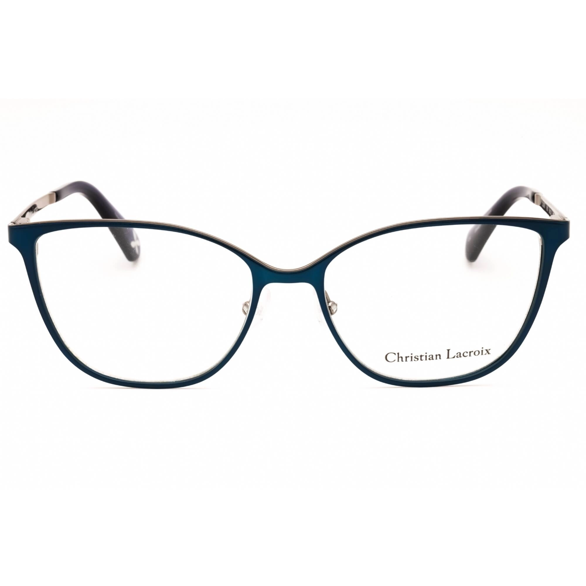 Christian Lacroix Women's Eyeglasses - Blue Metal Cat Eye Full Rim Frame | CL3059 660