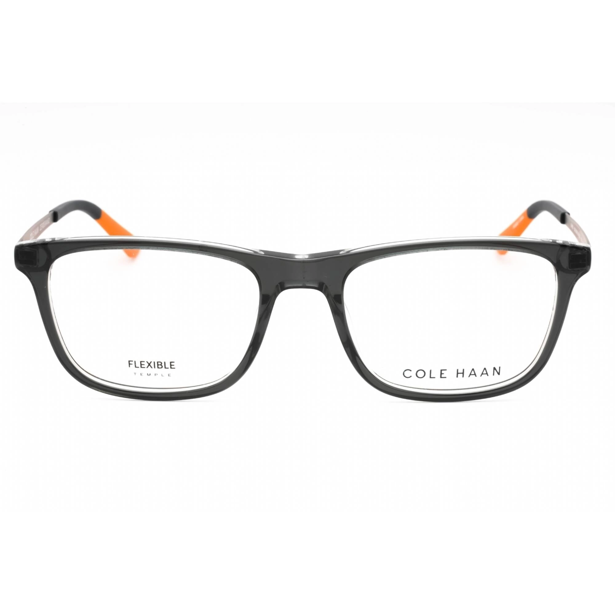 Cole Haan Men's Eyeglasses - Smoke Crystal Full Rim Rectangular Frame | CH4056 036