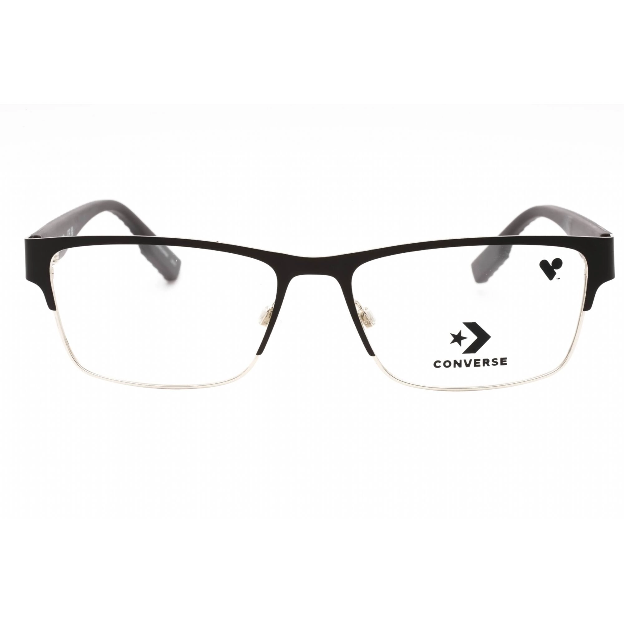 Converse Men's Eyeglasses - Matte Storm Wind Rectangular Half Rim Frame | CV3008 015