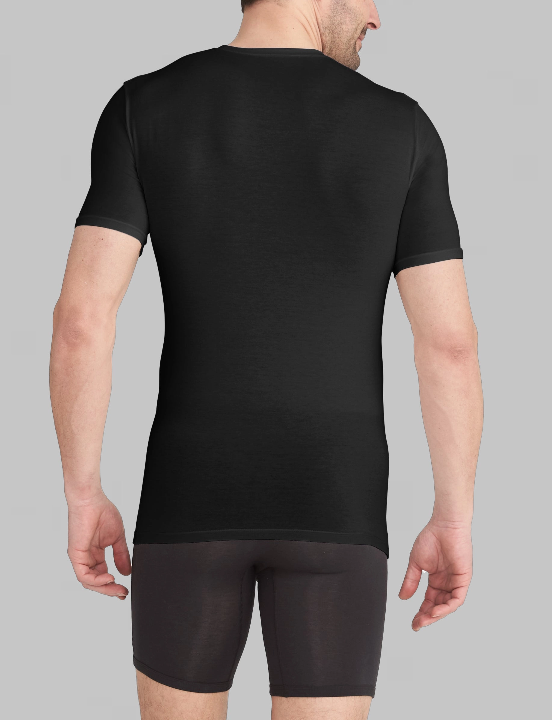 Cool Cotton Deep V-Neck Stay-Tucked Undershirt (3-Pack)