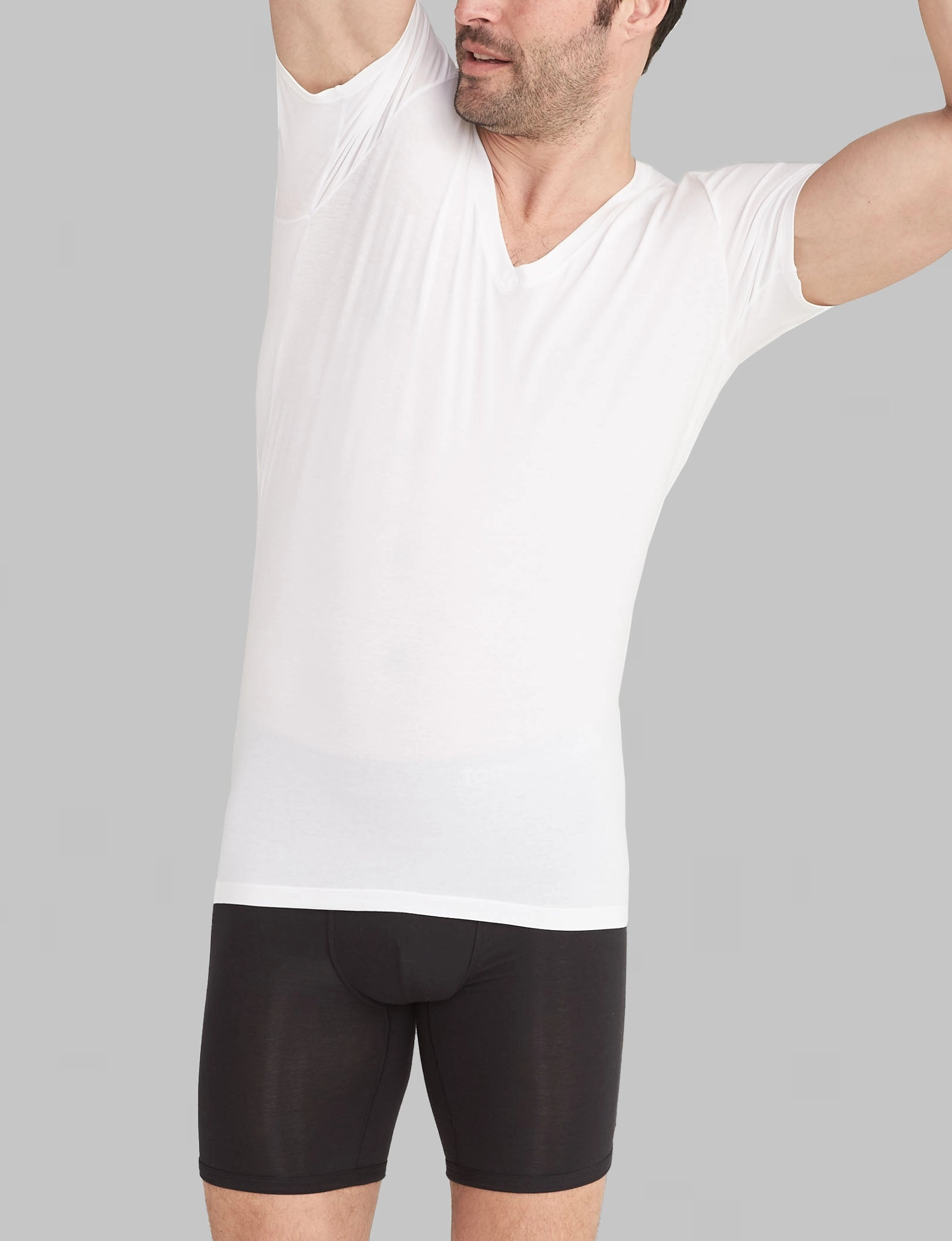 Cool Cotton Deep V-Neck Stay-Tucked Undershirt (3-Pack)