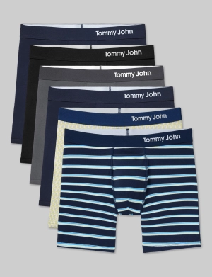 Cool Cotton Mid-Length Boxer Brief 6" (6-Pack)