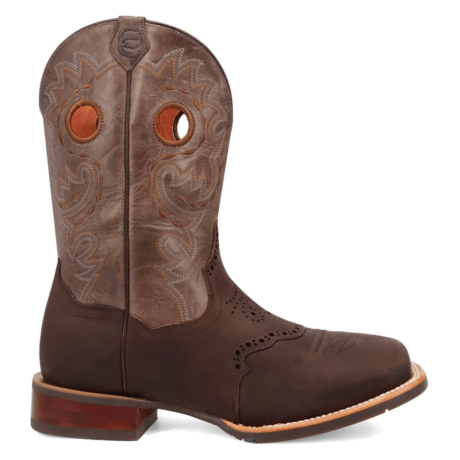 Dan Post Mens Barnaby Brown Leather Cowboy Boots