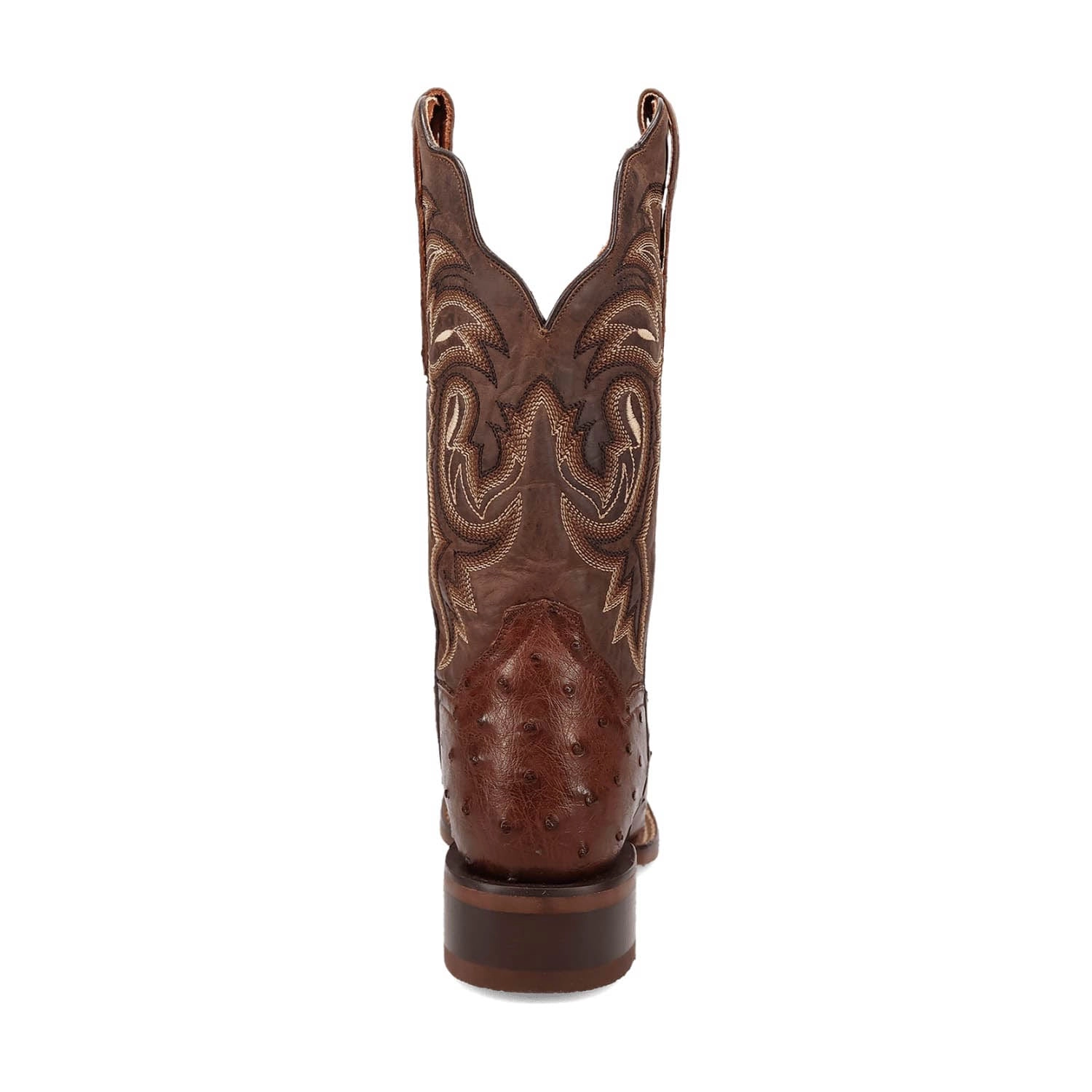 Dan Post Womens Kylo Chocolate Full Quill Ostrich Cowboy Boots