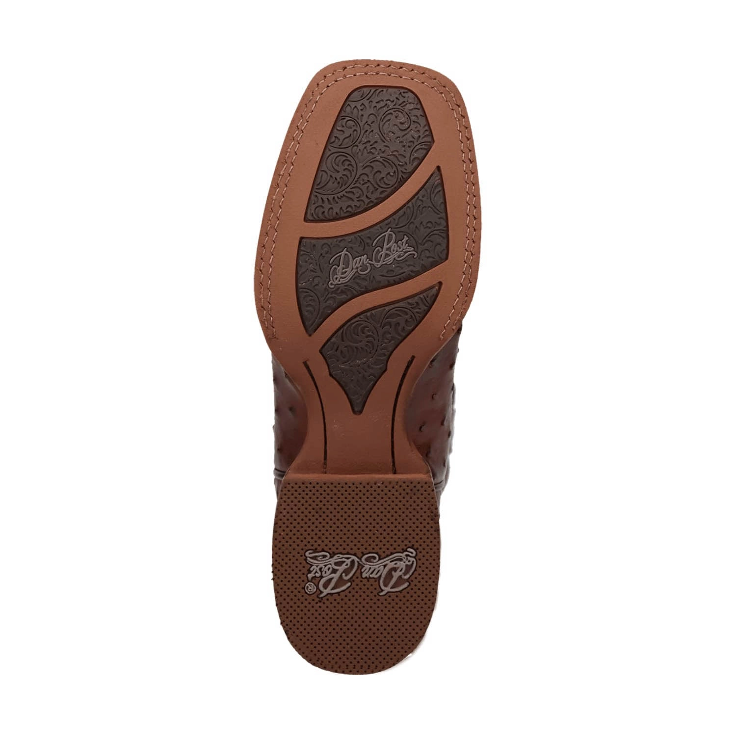 Dan Post Womens Kylo Chocolate Full Quill Ostrich Cowboy Boots