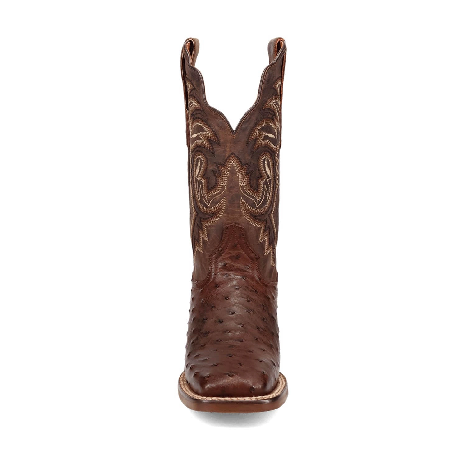 Dan Post Womens Kylo Chocolate Full Quill Ostrich Cowboy Boots