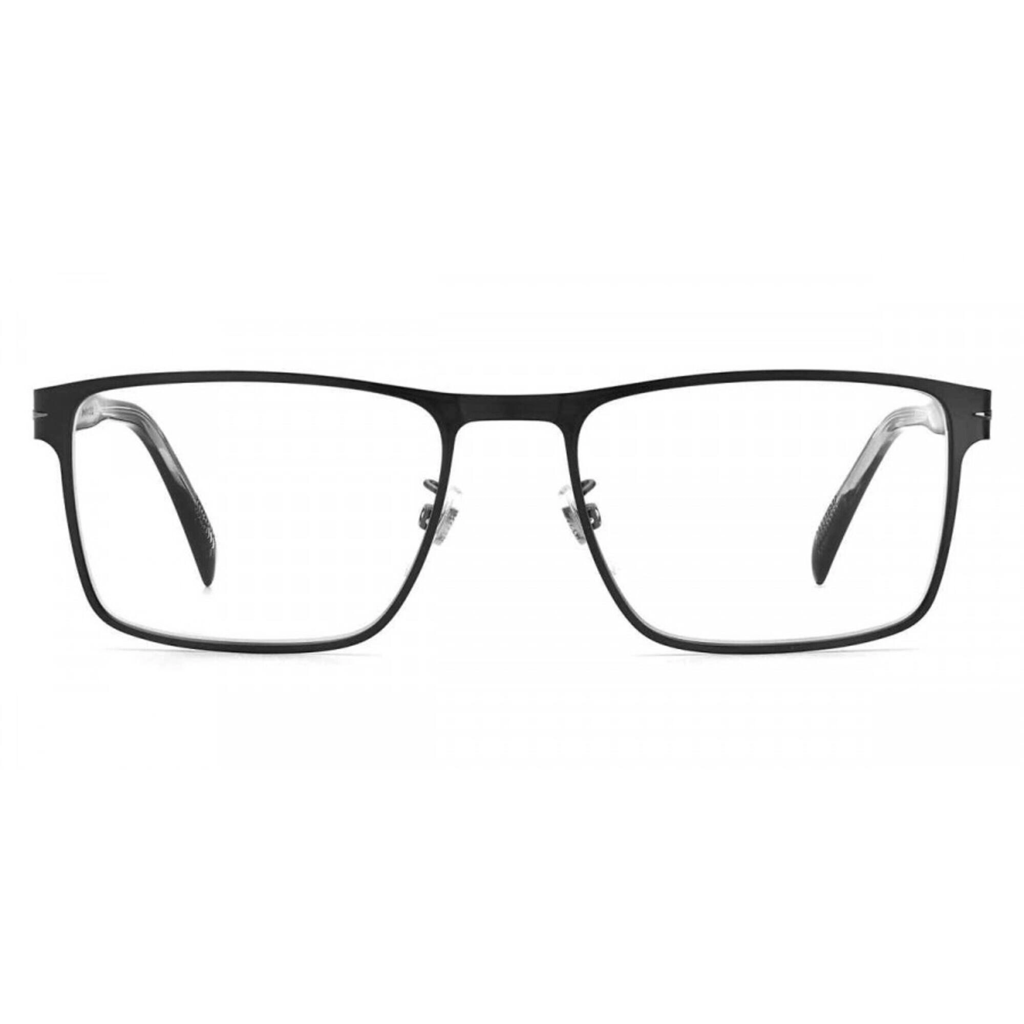 David Beckham Men's Eyeglasses - Matte Black Ruthenium Full Rim Frame | DB-1067 0TI7