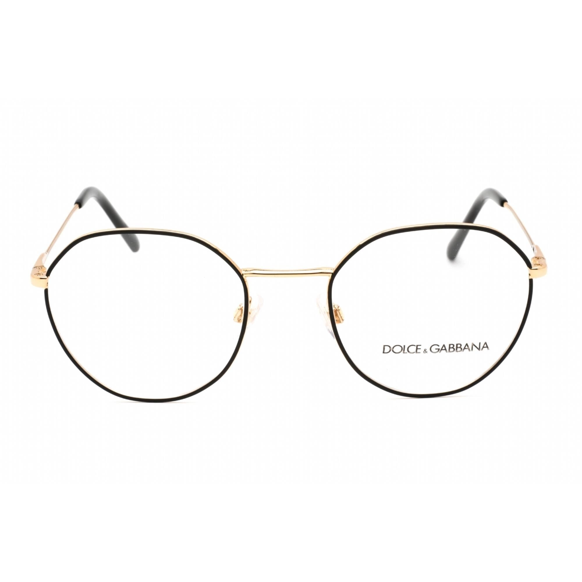 Dolce & Gabbana Men's Eyeglasses - Matte Black/Gold Frame Clear Lens | 0DG1324 1334
