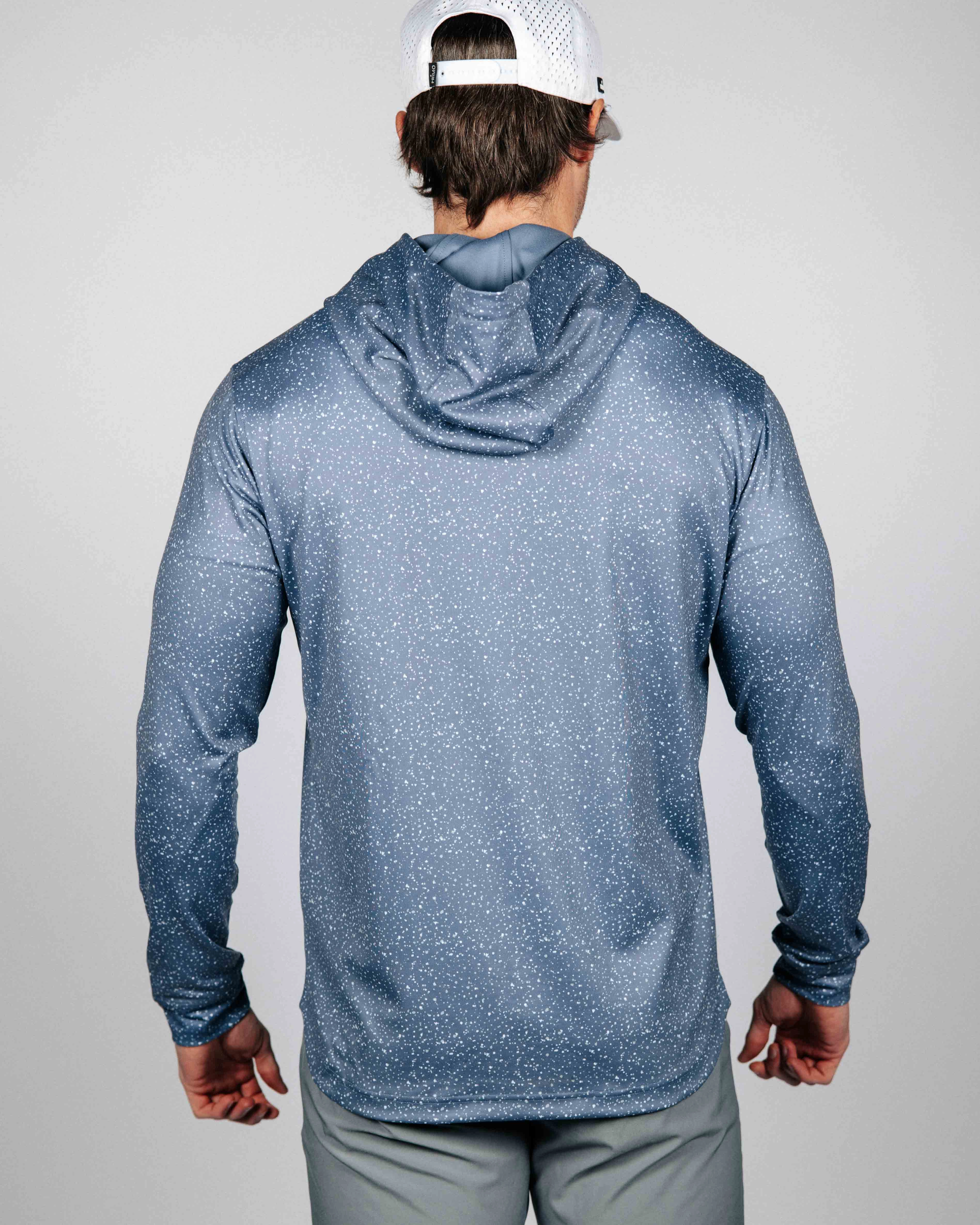 Dusty Blue Speckle Golf Hoodie