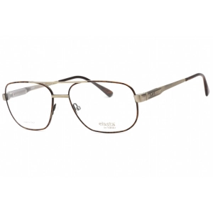 Elasta Men's Eyeglasses - Havana Grey Metal Full Rim  Frame | E 3121 0AB8 00