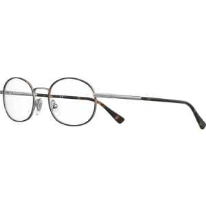 Elasta Men's Eyeglasses - Havana Grey Metal Full Rim Oval Shape Frame | E 7247 0AB8