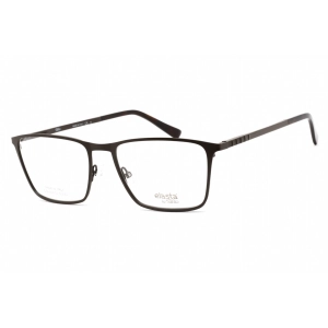 Elasta Unisex Eyeglasses - Dark Brown Stainless Steel Square Frame | E 7250 0R0Z 00