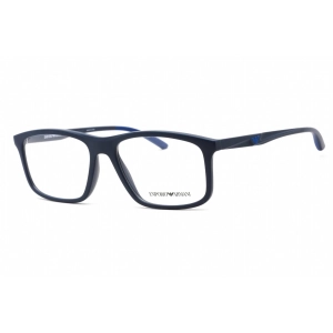 Emporio Armani Men's Eyeglasses - Matte Blue Frame Clear Demo Lens | 0EA3196 5088