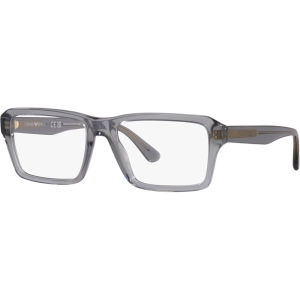 Emporio Armani Unisex Eyeglasses - Gray Plastic Square Frame Demo Lens | 3206 5075
