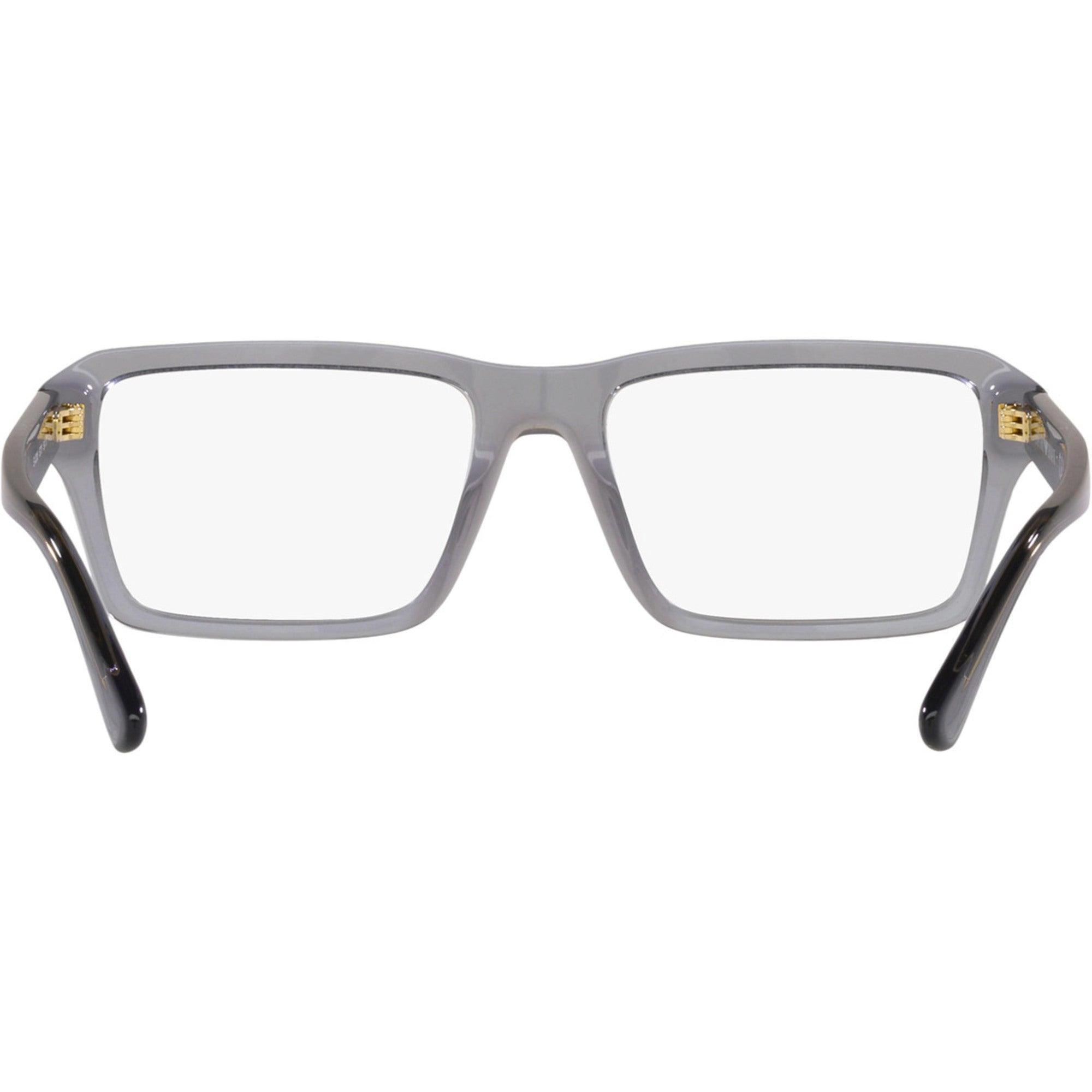 Emporio Armani Unisex Eyeglasses - Gray Plastic Square Frame Demo Lens | 3206 5075