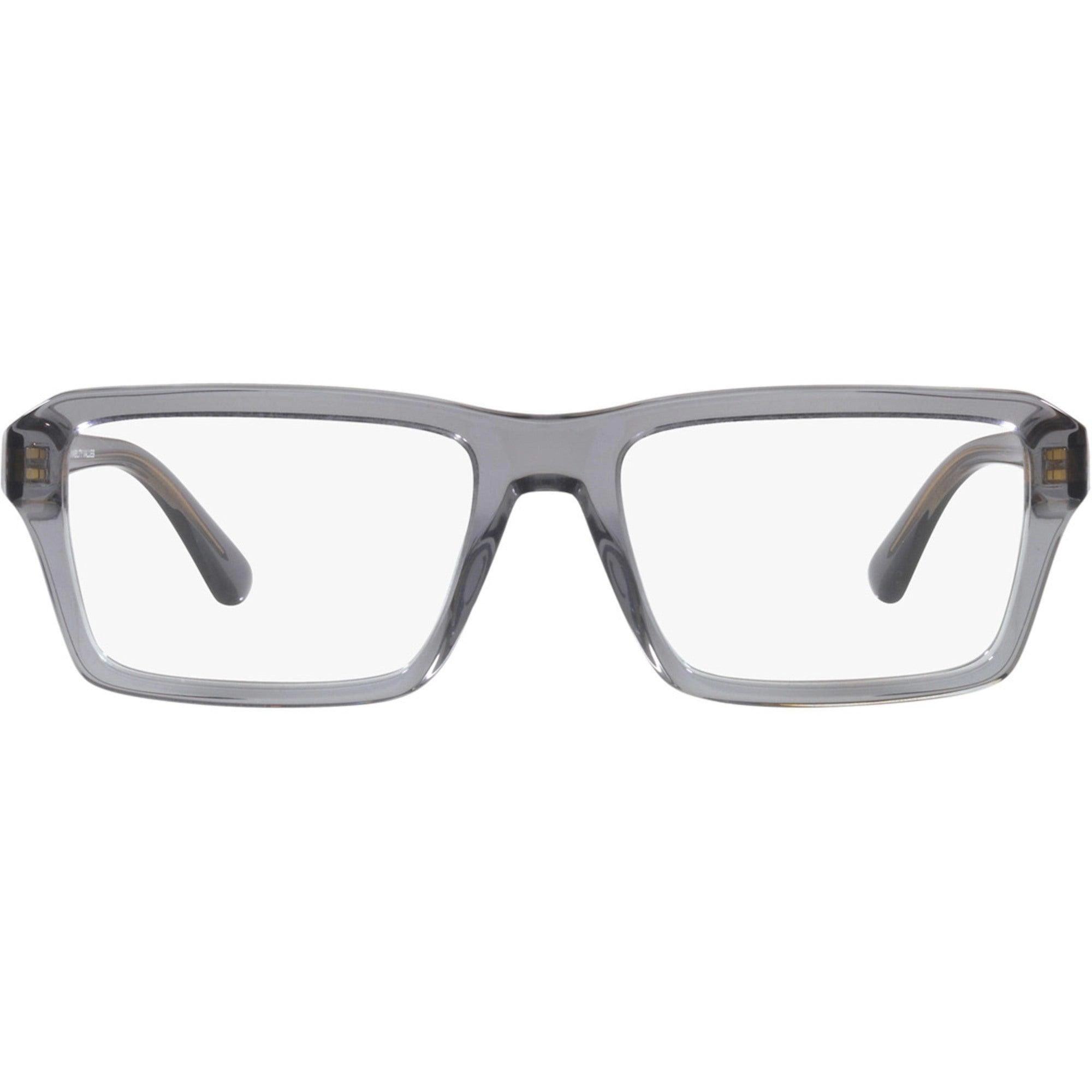 Emporio Armani Unisex Eyeglasses - Gray Plastic Square Frame Demo Lens | 3206 5075