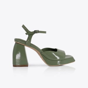 Eva heel Patent Olive