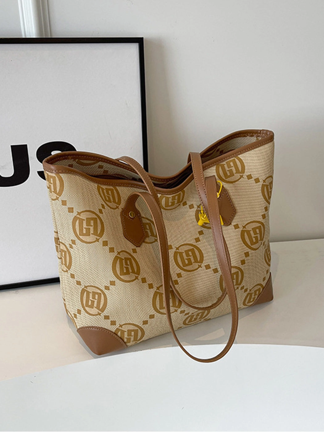 Fashionable Simple Printed Shoulder Hand Tote Bag