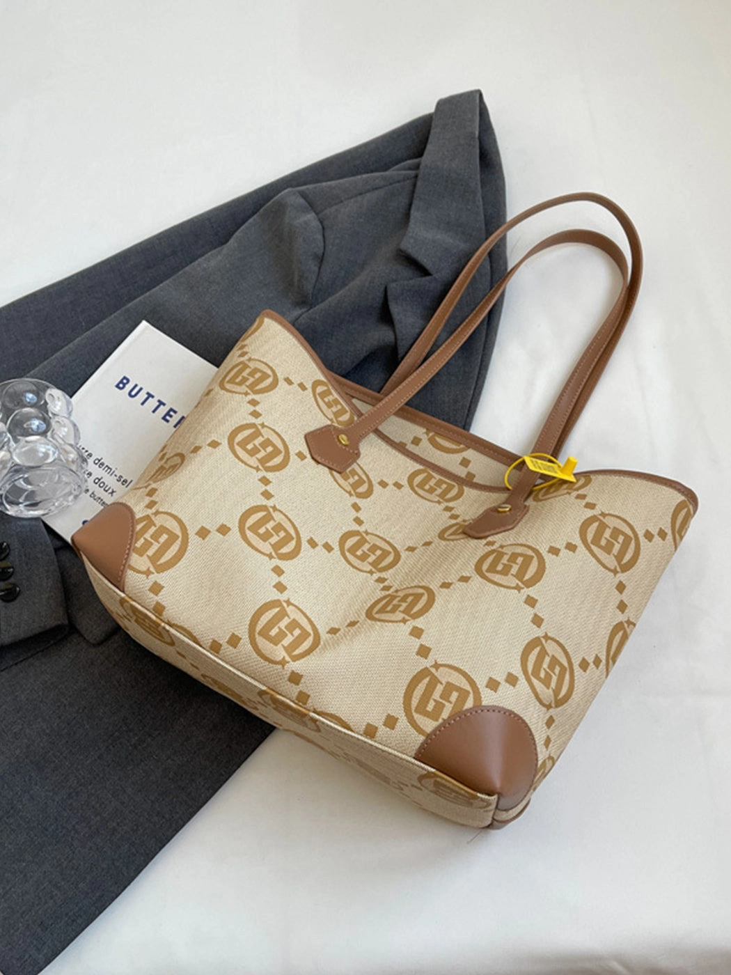 Fashionable Simple Printed Shoulder Hand Tote Bag