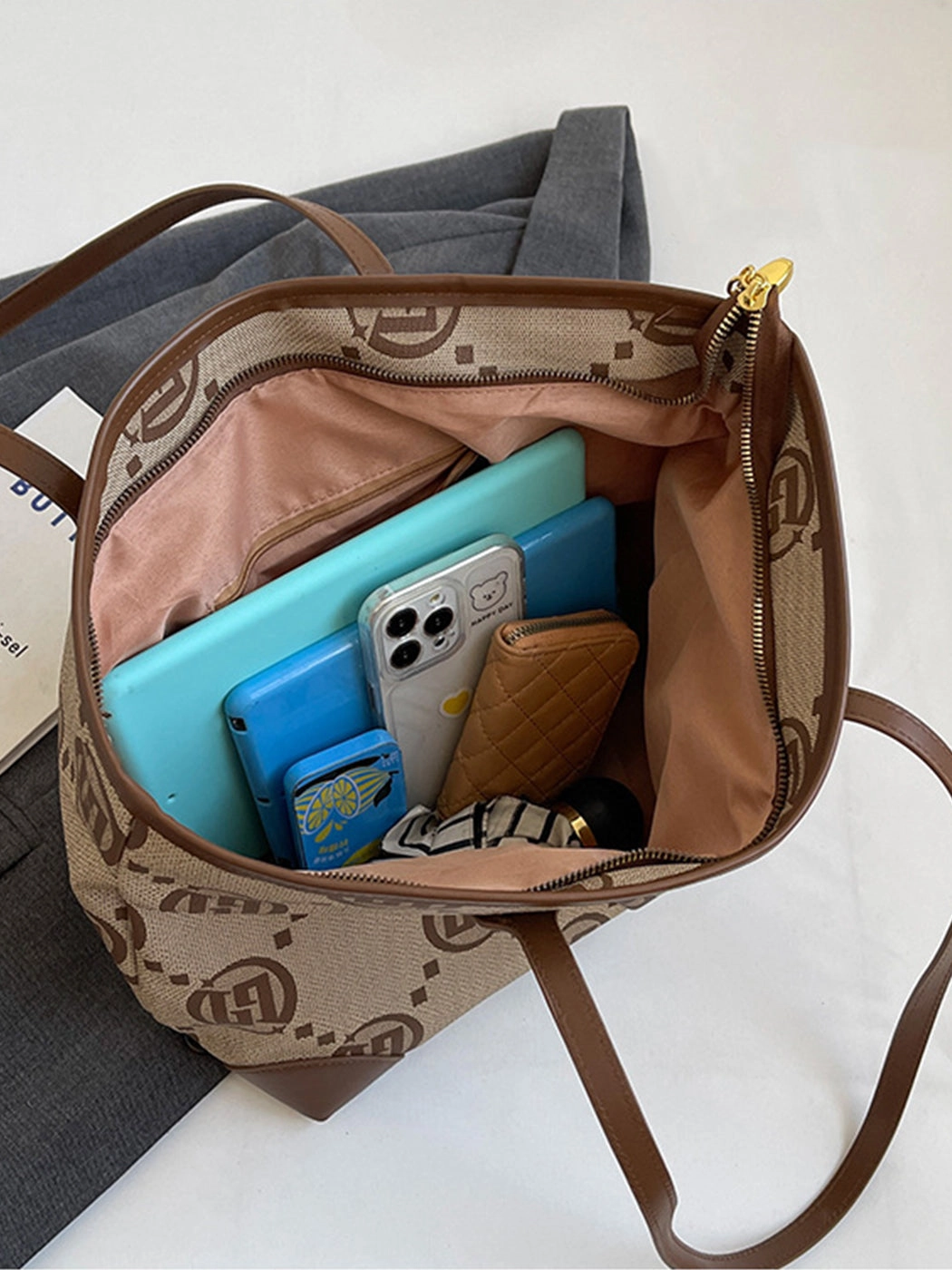 Fashionable Simple Printed Shoulder Hand Tote Bag