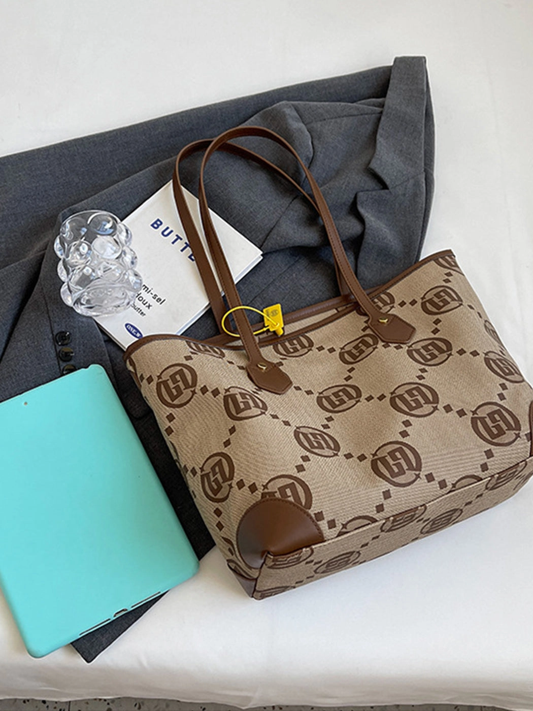 Fashionable Simple Printed Shoulder Hand Tote Bag