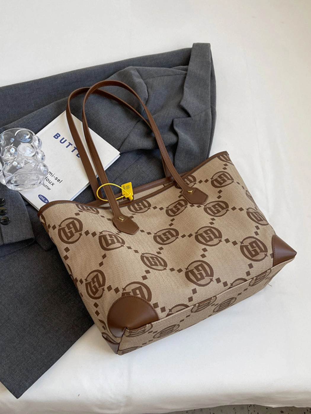Fashionable Simple Printed Shoulder Hand Tote Bag