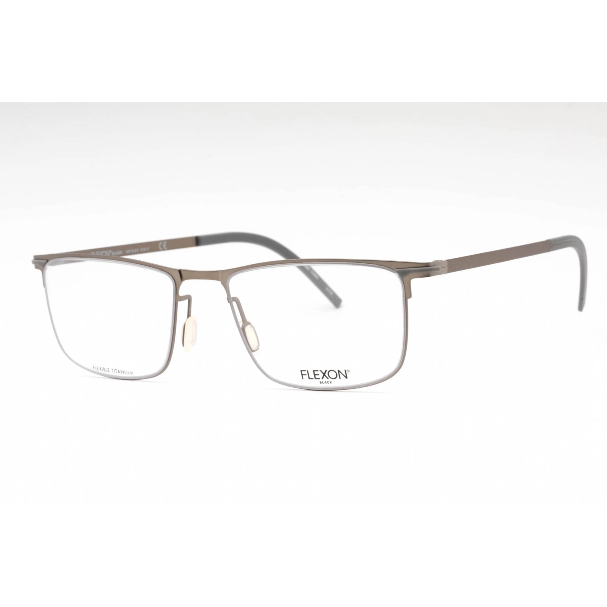 Flexon Men's Eyeglasses - Light Gunmetal Metal Rectangular Frame | FLEXON B2005 032