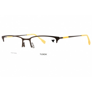 Flexon Men's Eyeglasses - Matte Metal Rectangular Half Rim Frame | FLEXON E1130 210