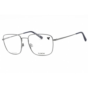 Flexon Men's Eyeglasses - Slate Blue Metal Square Full Rim Frame | FLEXON H6064 455