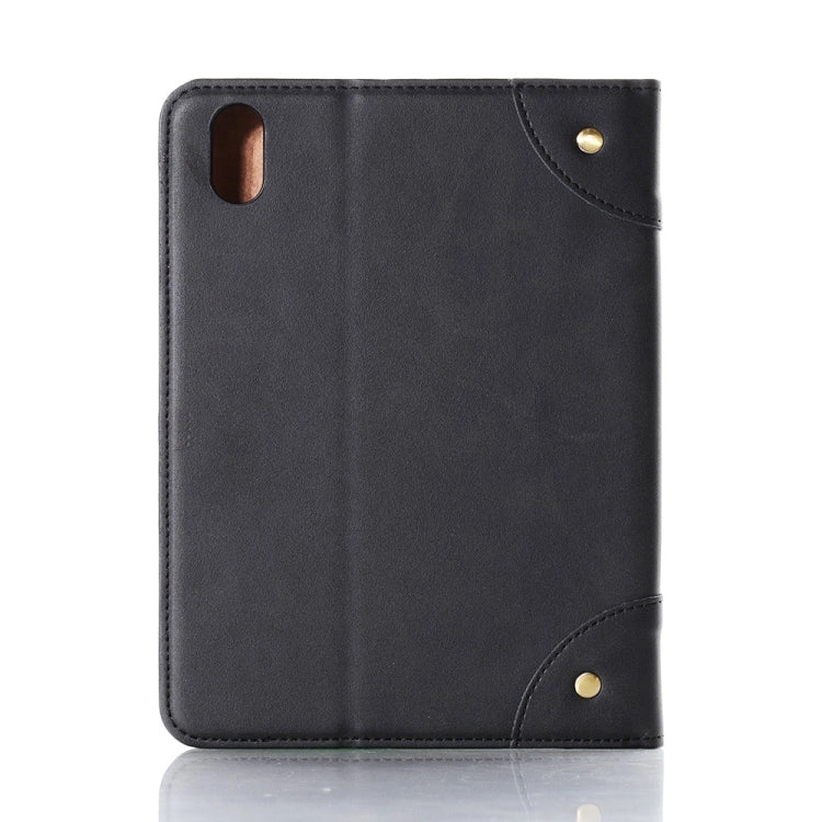 For iPad Mini Retro Book Style Horizontal Flip PU Leather Tablet Case with Holder  Card Slots