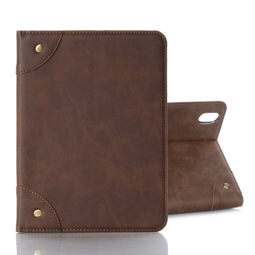 For iPad Mini Retro Book Style Horizontal Flip PU Leather Tablet Case with Holder  Card Slots