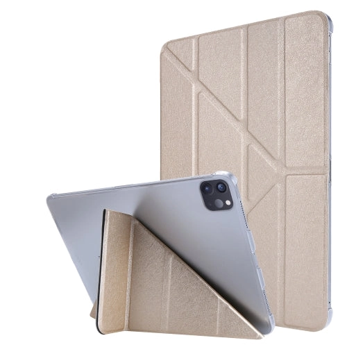For iPad Pro Silk Texture Horizontal Deformation Flip Leather Tablet Case with Holder