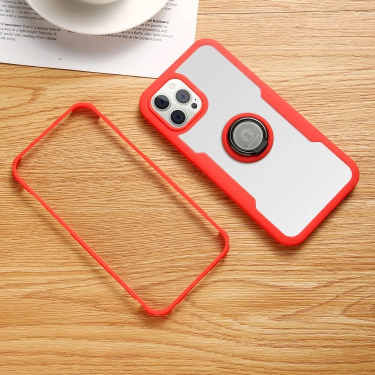 For iPhone 11 360 All-inclusive Dual-sided Magnetic Case with Ring Holder