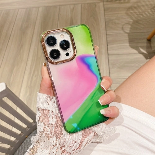 For iPhone 11 Glitter Powder Electroplating Smudge Gradient Shockproof Phone Case