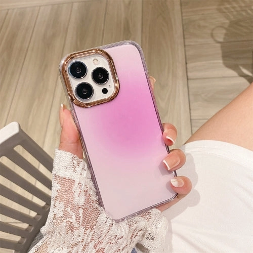 For iPhone 11 Glitter Powder Electroplating Smudge Gradient Shockproof Phone Case