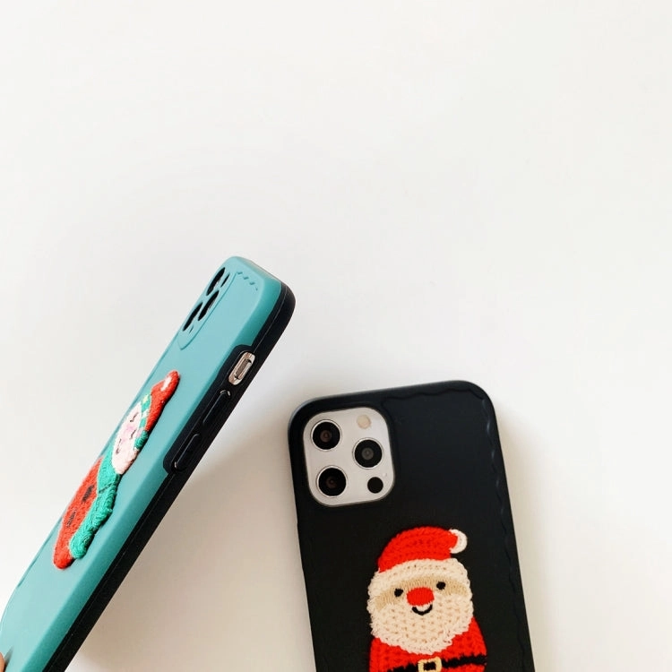 For iPhone 11 knitting Christmas Pattern Wave TPU Case