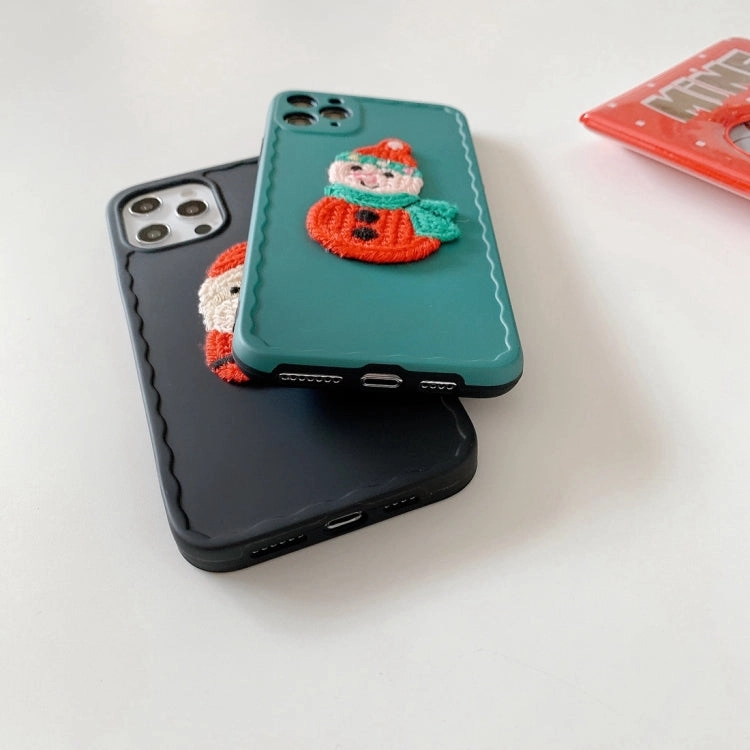 For iPhone 11 knitting Christmas Pattern Wave TPU Case