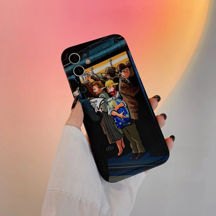 For iPhone 11 Oil Painting TPU Phone Case